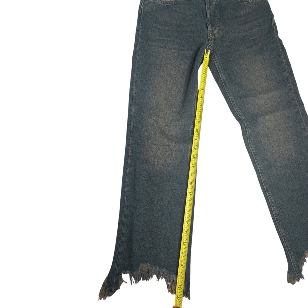 NWT FP We The Free Maggie MidRise Crop Straight Jeans in Back Alley Blue 25 - Picture 10 of 16